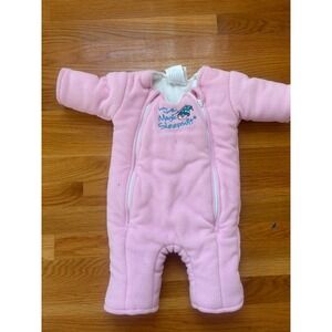Baby Merlin's Magic Sleepsuit Pink Fleece Large 6-9 Months 18-21 lbs Transition